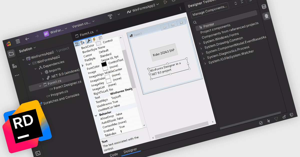 Modify .NET Projects with Advanced Forms Designer