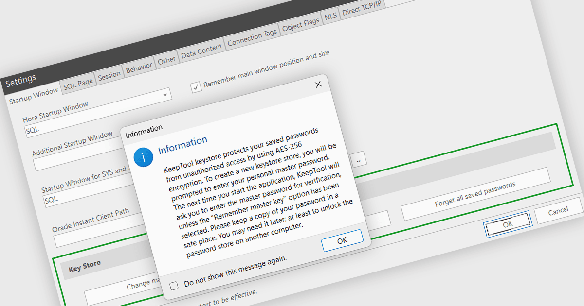 Enhance Database Password Protection