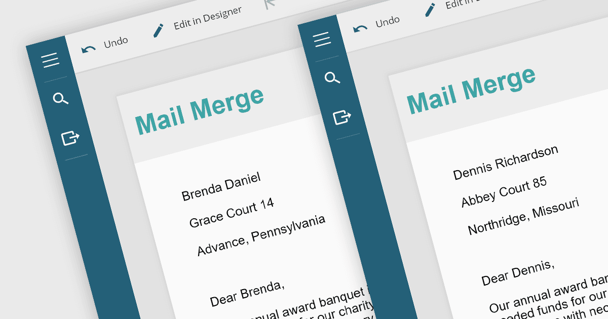 Personalize Report Output with Mail Merge