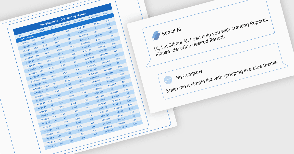 Design Smarter Reports with Built-In AI Assistance