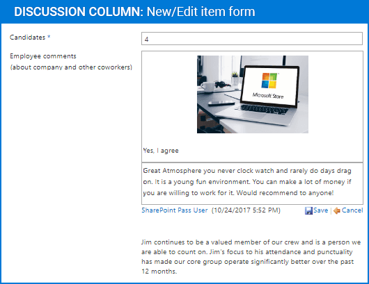 Discussion Column Produktbild