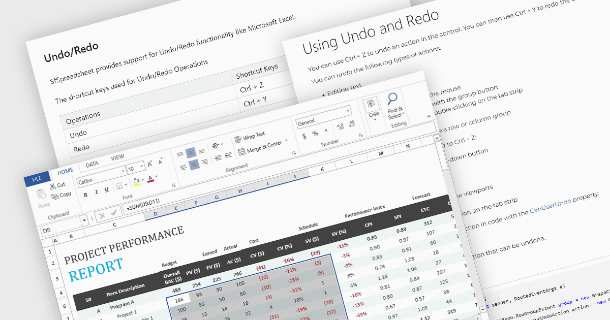 Improve Spreadsheet Editing with Undo and Redo