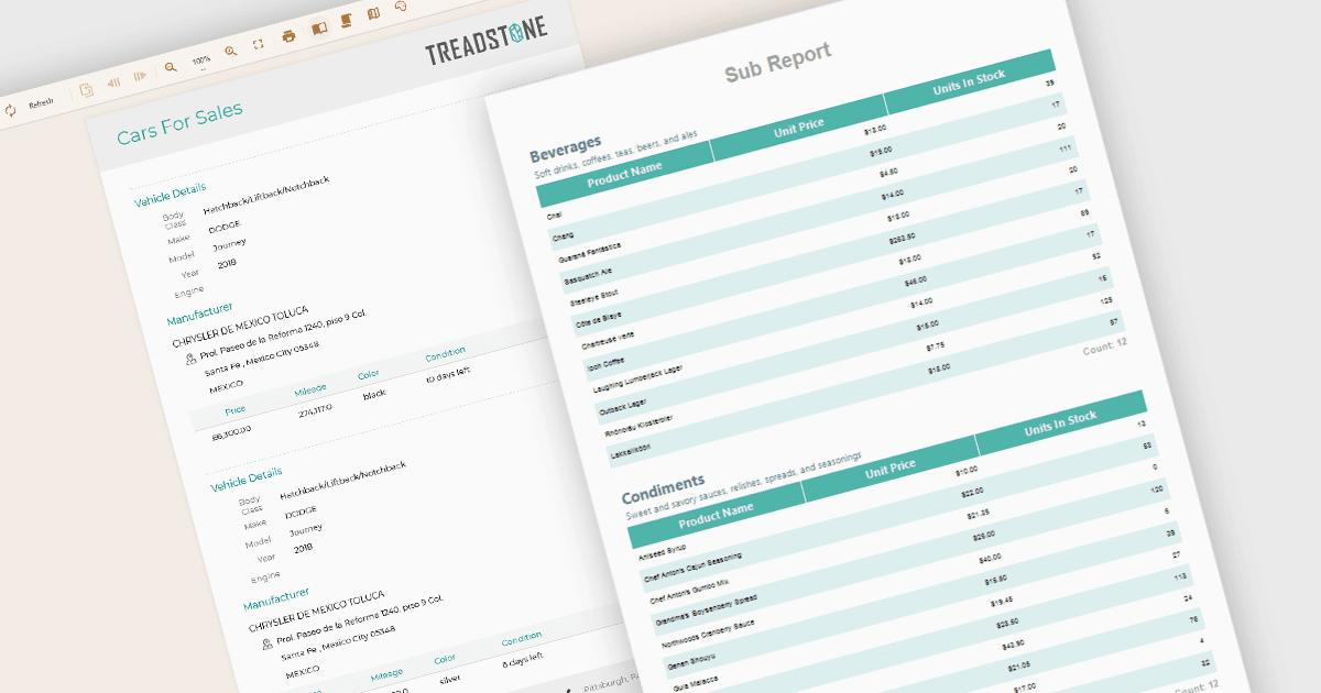 Add Related Data with Embedded Subreports