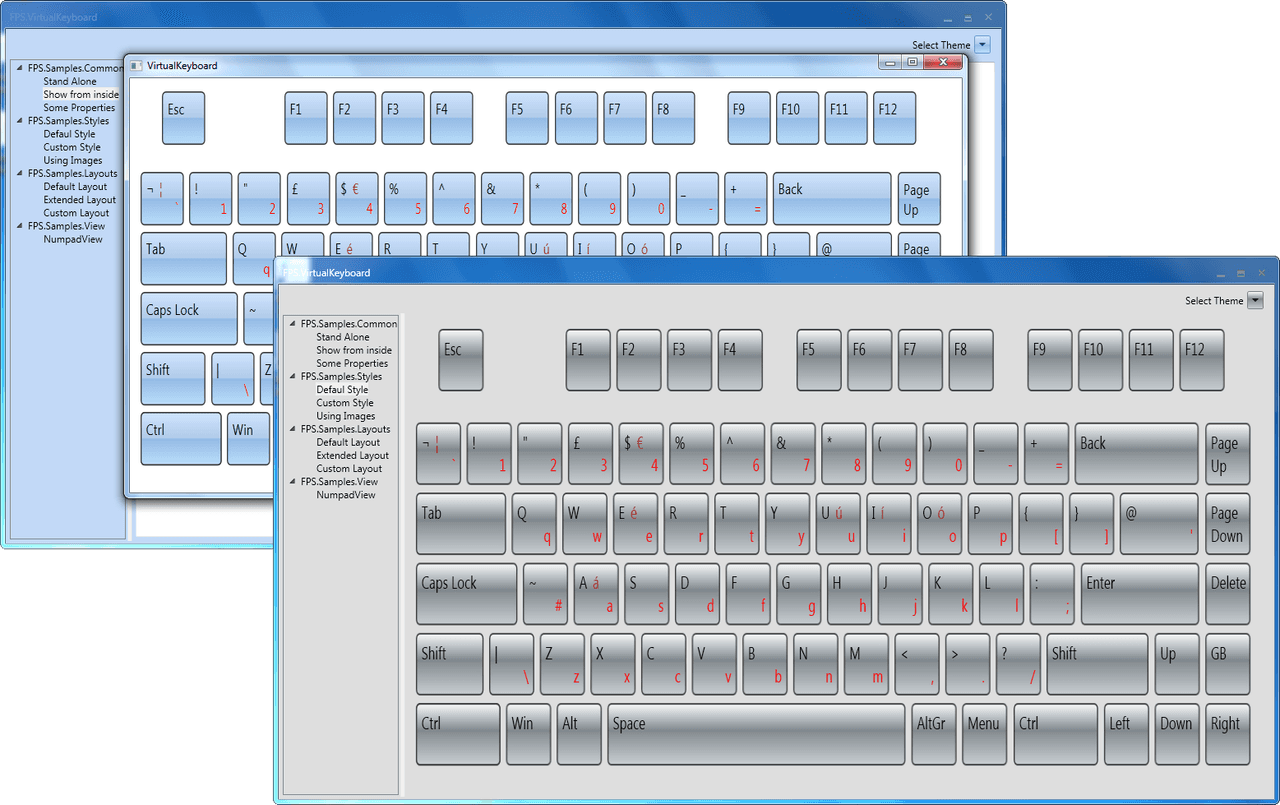 MindFusion.Virtual Keyboard for WPF Produktbild