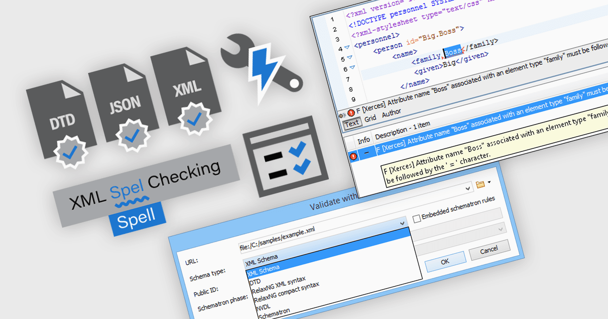 Correct and Validate Structured Documents