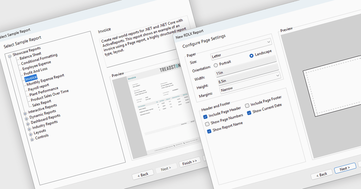 Boost Report Creation with Built-In Samples