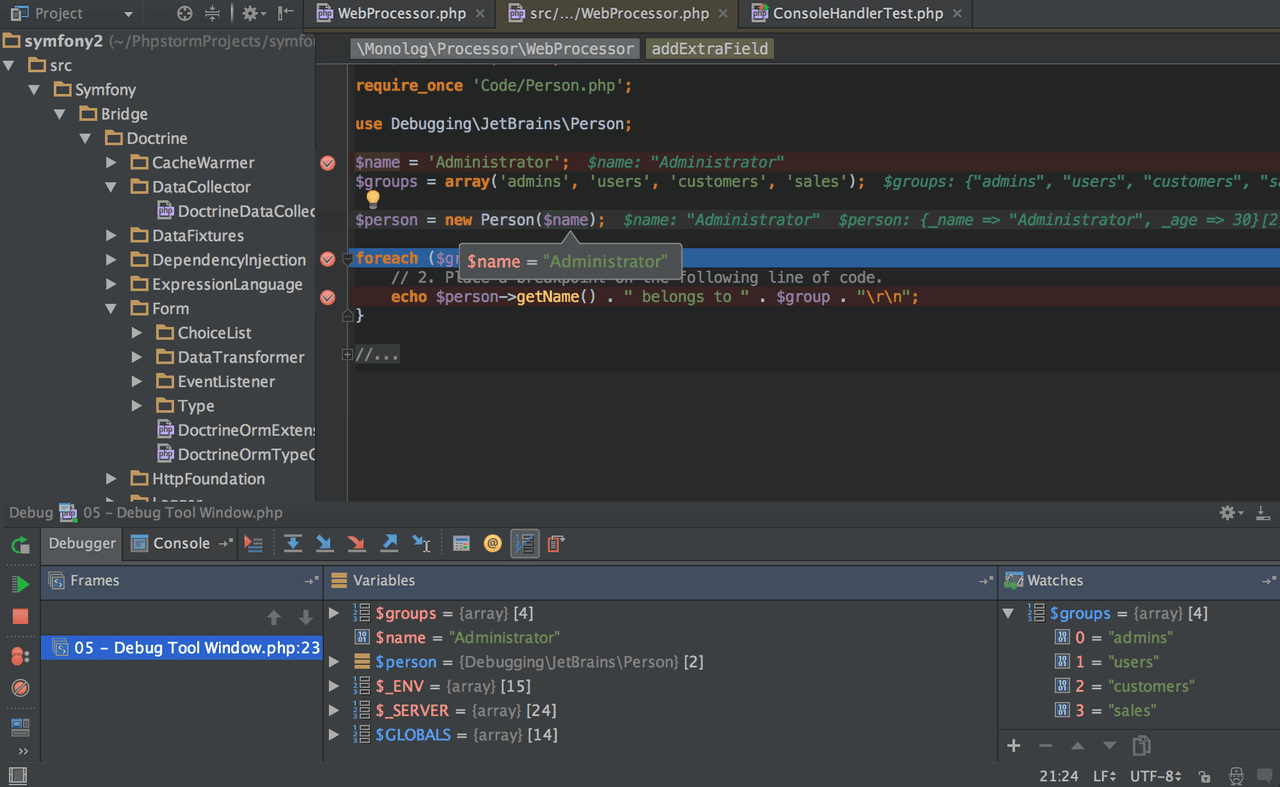 PHP IDE with refactorings, code completion, on-the-fly code analysis and coding productivity orientation.