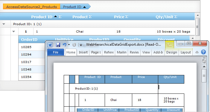 image du produit Infragistics Ultimate UI for ASP.NET Web Forms Word Exporter