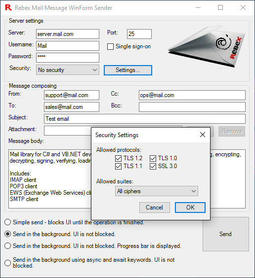 immagine del prodotto Rebex Mail Pack
