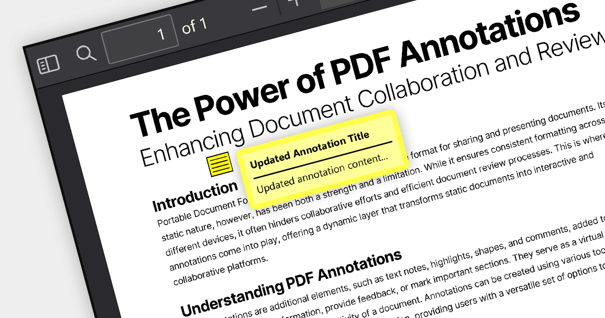 Enhance Teamwork with PDF Annotation Editing