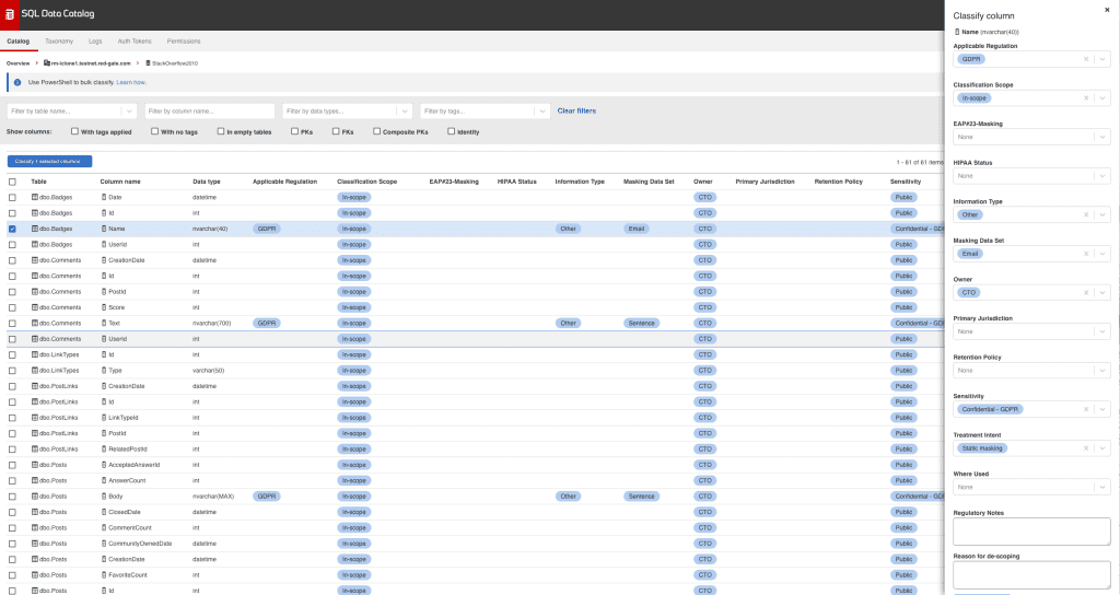 Speed up data classification with automatic suggestions and intelligent rules based on automated data scanning.