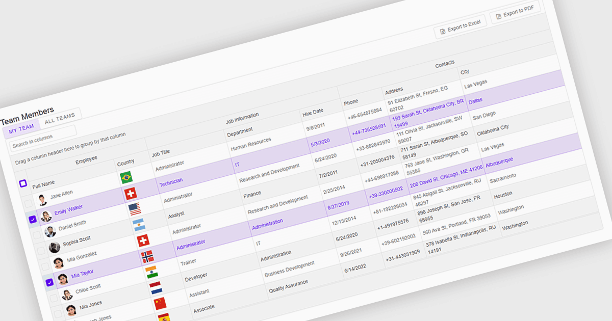 Easily Export Images and Grid Data to Excel