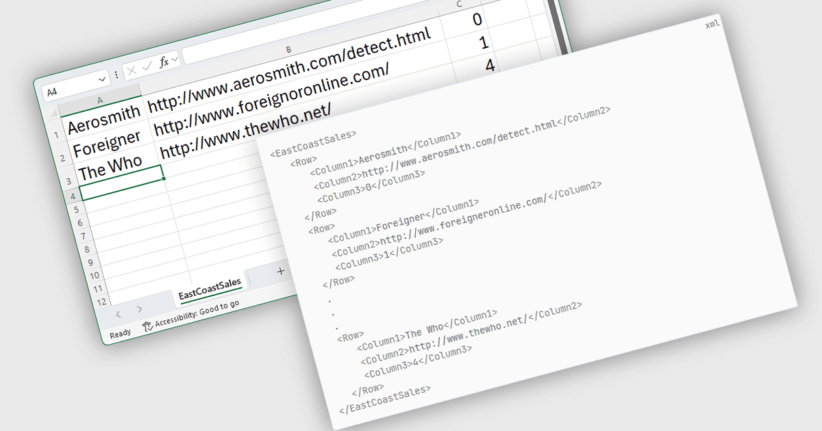 Transform Spreadsheet Data with XML