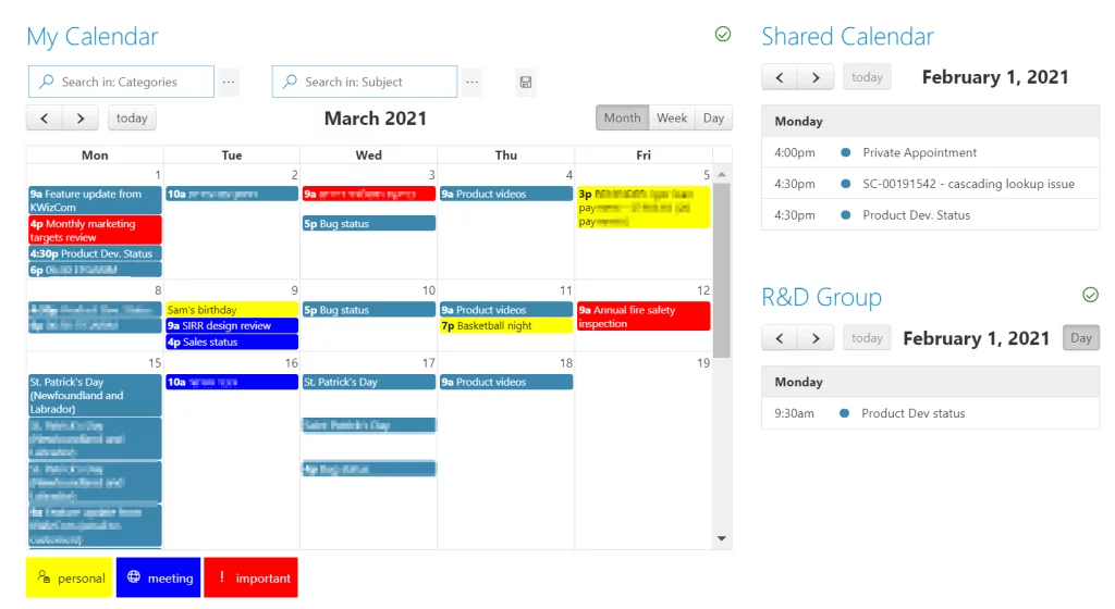 KWIZ Calendar Plus product image