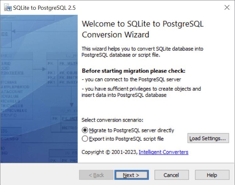 SQLite to PostgreSQL product image