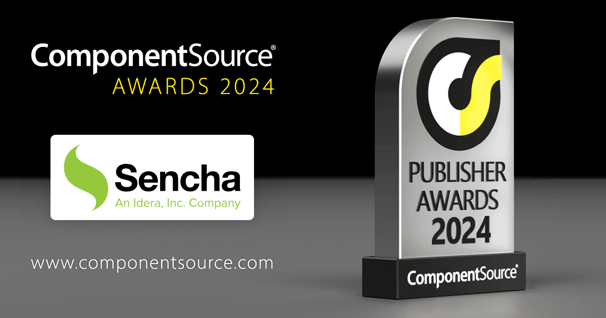 Sencha Wins ComponentSource Award