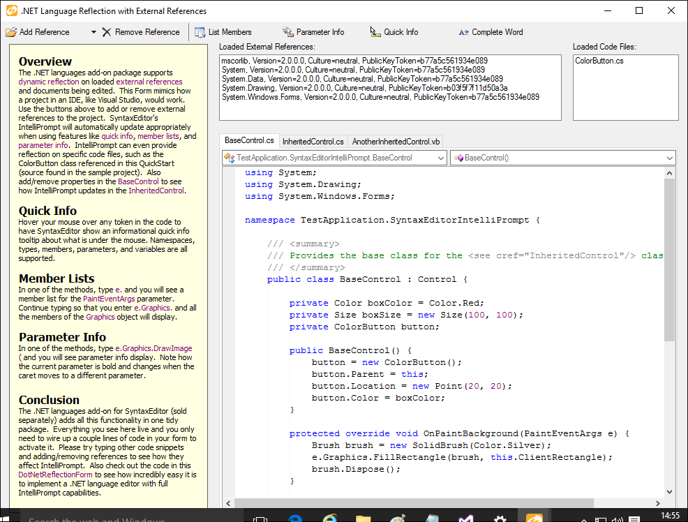 Actipro SyntaxEditor for WinForms Produktbild