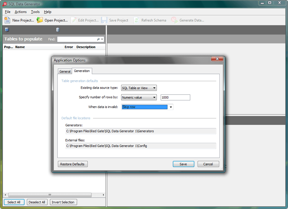 Automatically populate databases with realistic test data.