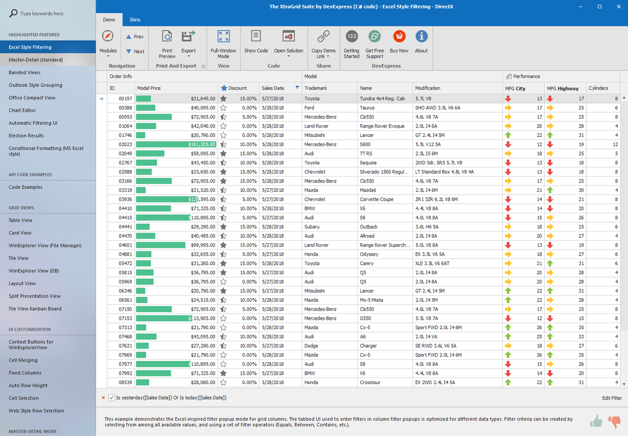 imagen del producto Controles de navegación de UI para DevExpress WinForms