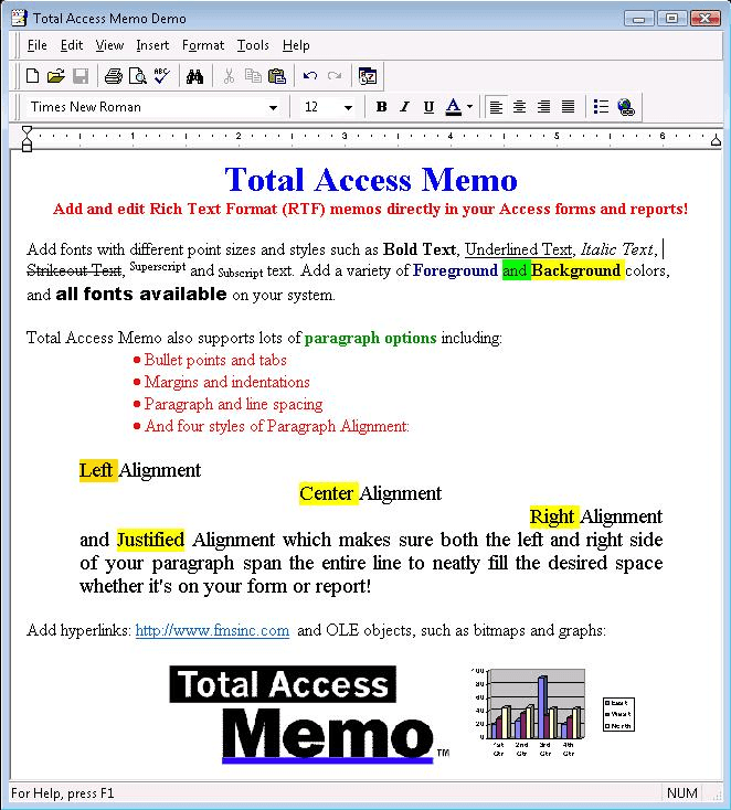Add Rich Text for your Access Forms and Reports.