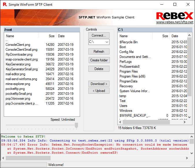 SFTP and SCP client .NET library.