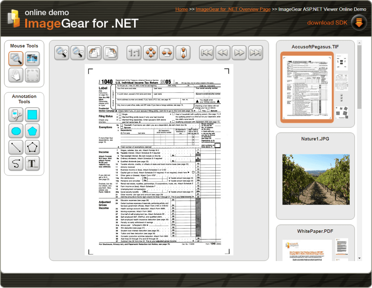 Comprehensive .NET image processing library.