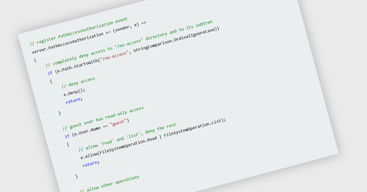 Restrict Access to Server Files in .NET