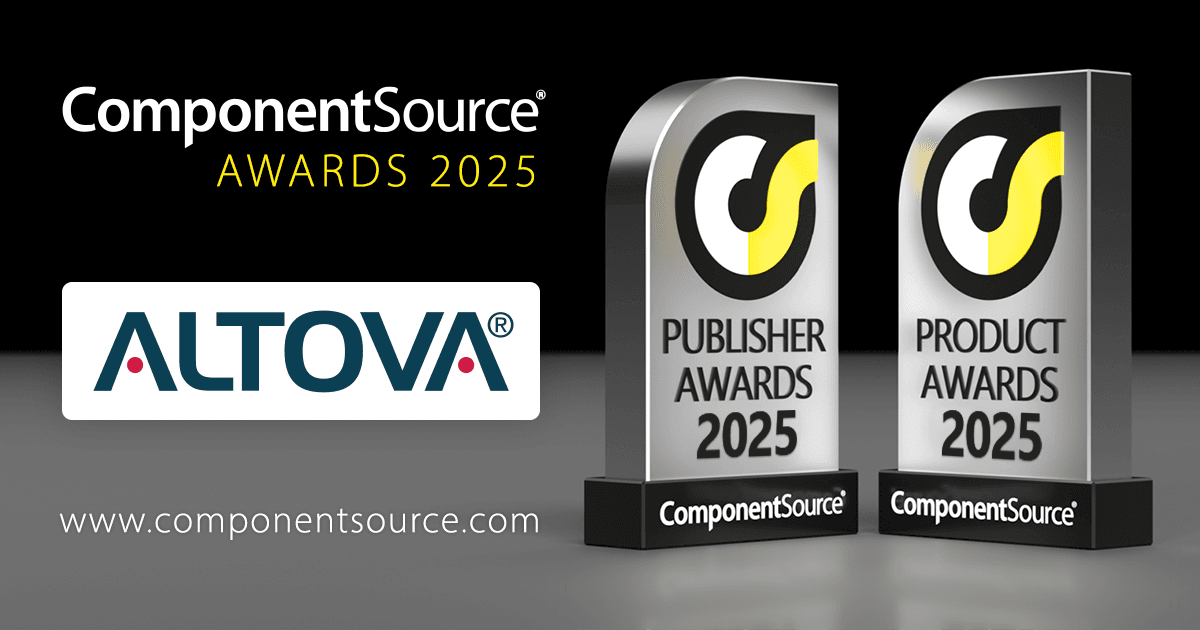 Altova Wins Four ComponentSource Awards