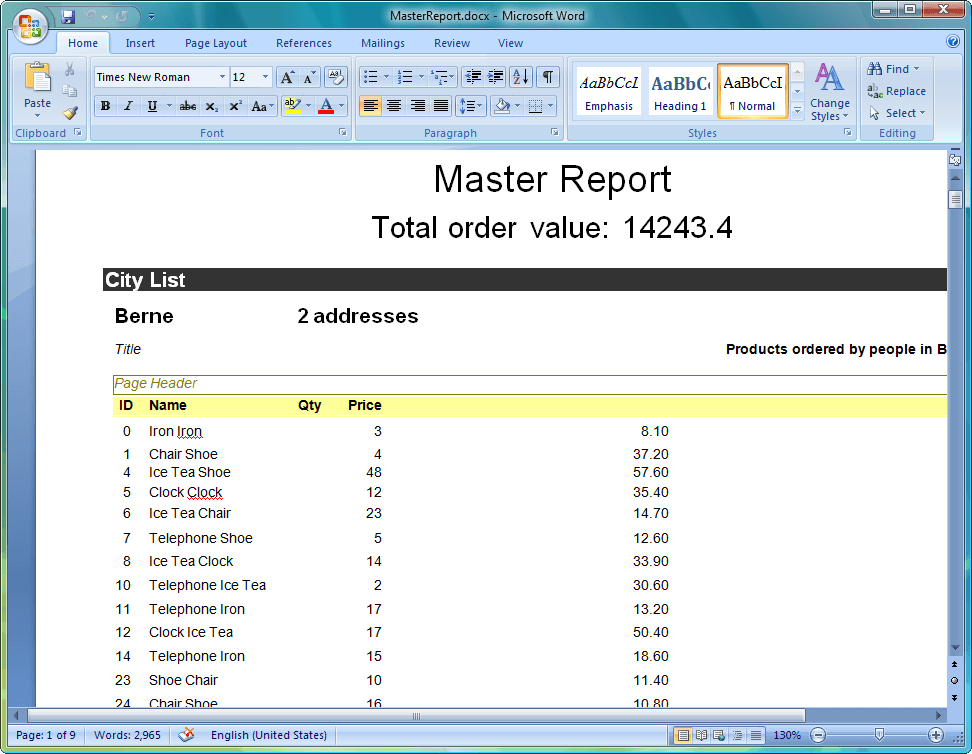 Export JasperReports to document formats