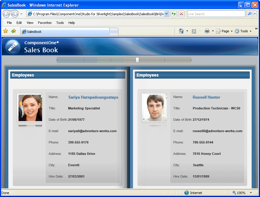 imagem do produto ComponentOne Studio Silverlight