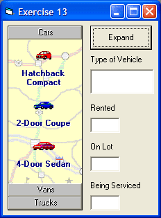 There are two image lists used in ActiveListBar. One stores large icons (32 by 32 pixels) and the other stores small icons (16 by 16 pixels). Both are SSImages collections, and contain SSImage objects that store the pictures. Individual ListItems connect to the images in the collection using either an index or a key value.