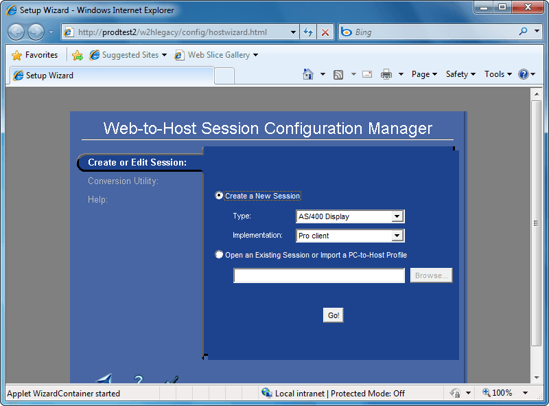 Web-to-Host launched