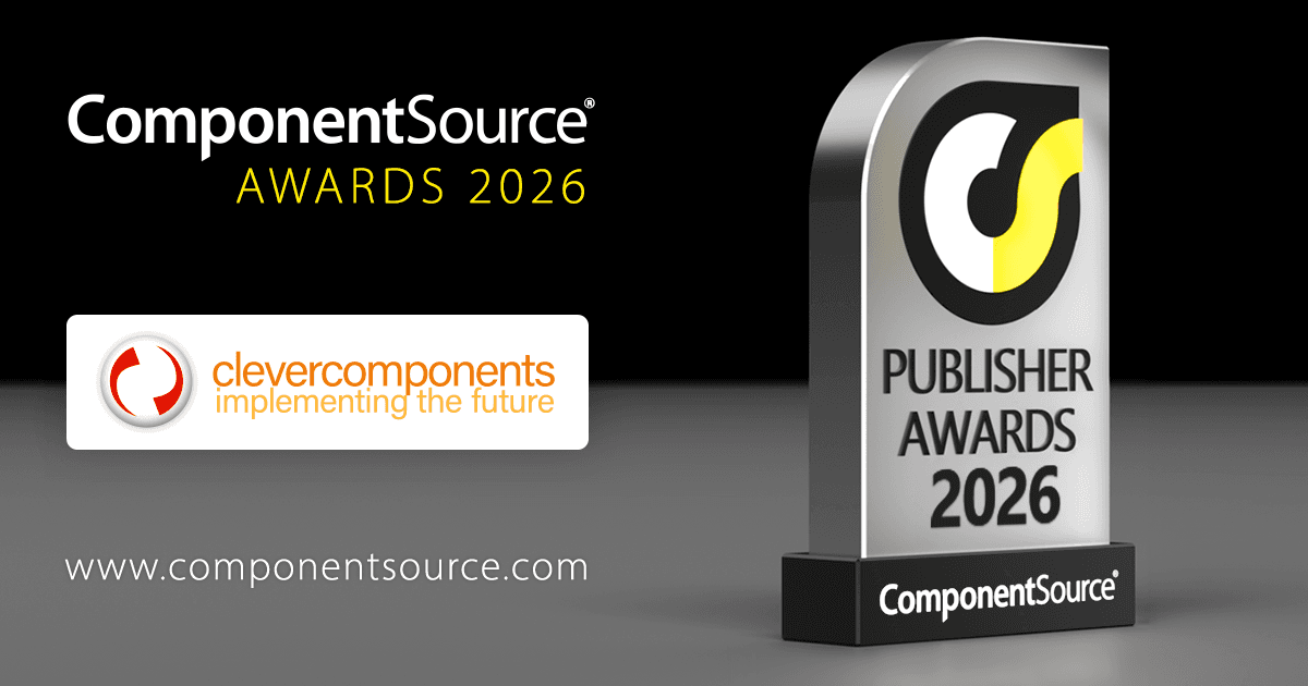 Clever Components Wins ComponentSource Award