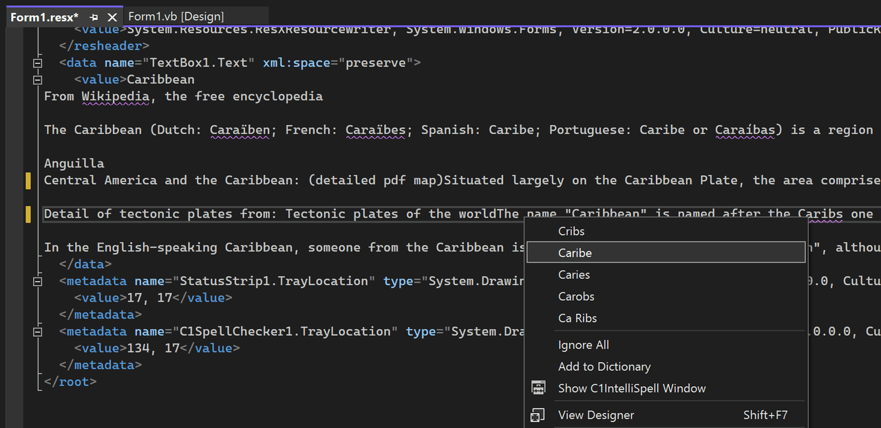 ComponentOne WinForms SpellChecker product image ComponentOne WinForms SpellChecker product image