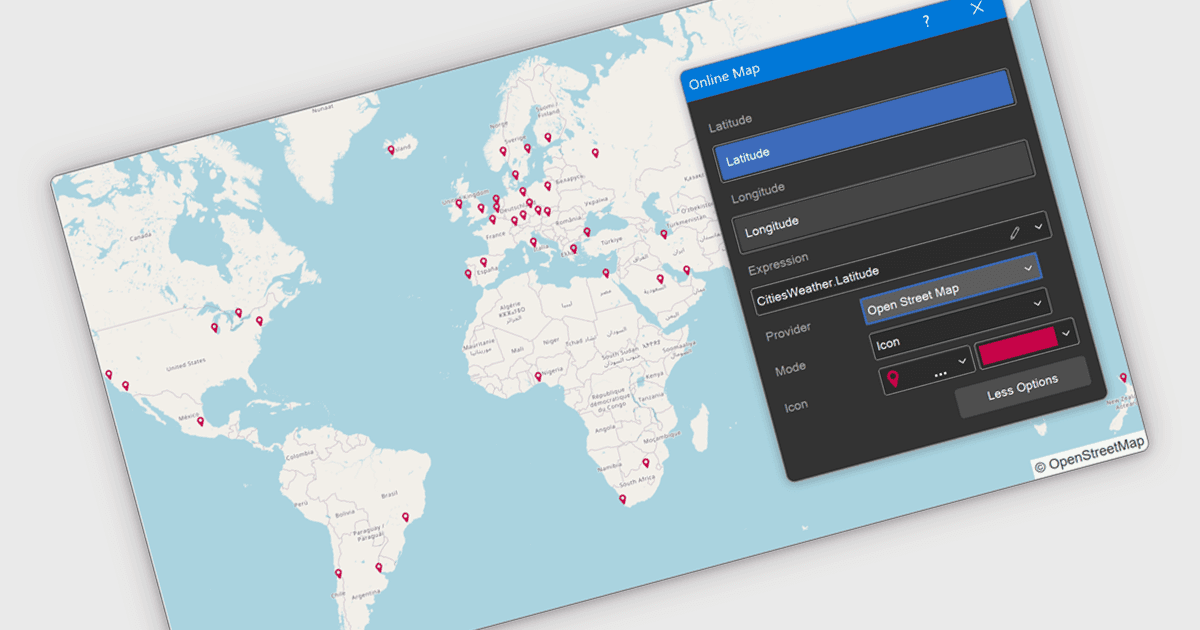 Add Dynamic Maps to Dashboards
