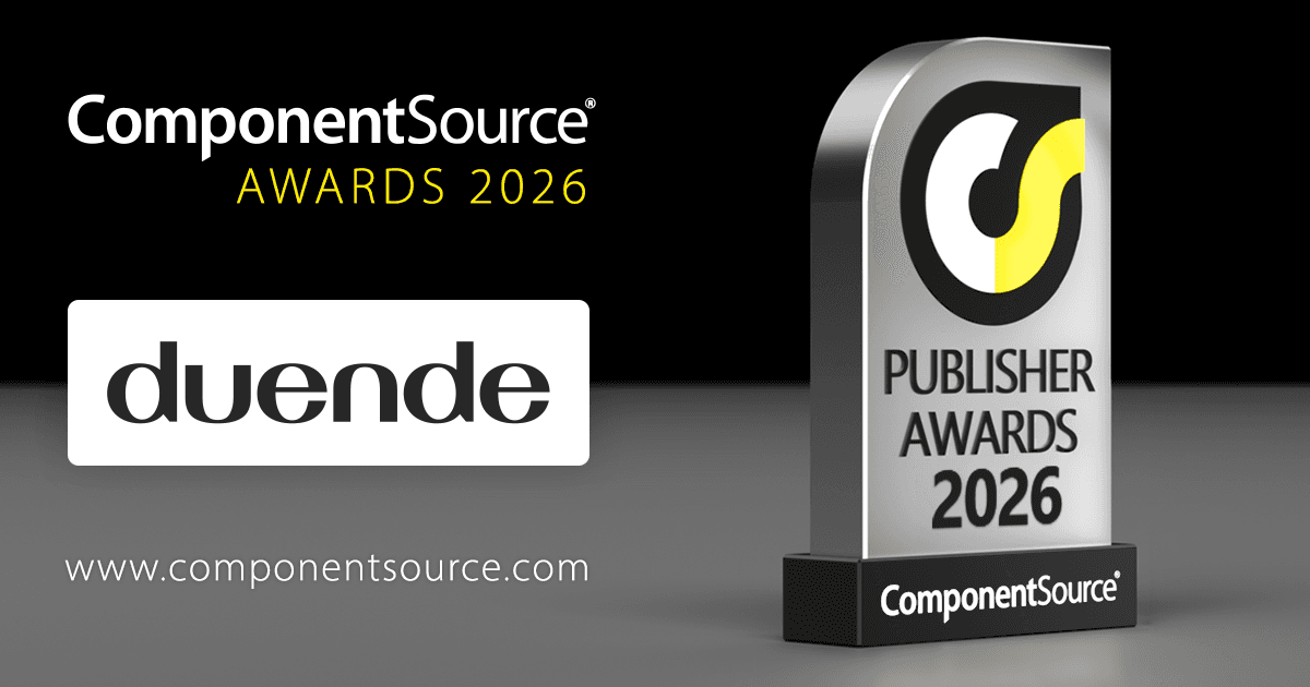 Duende Software Wins ComponentSource Award