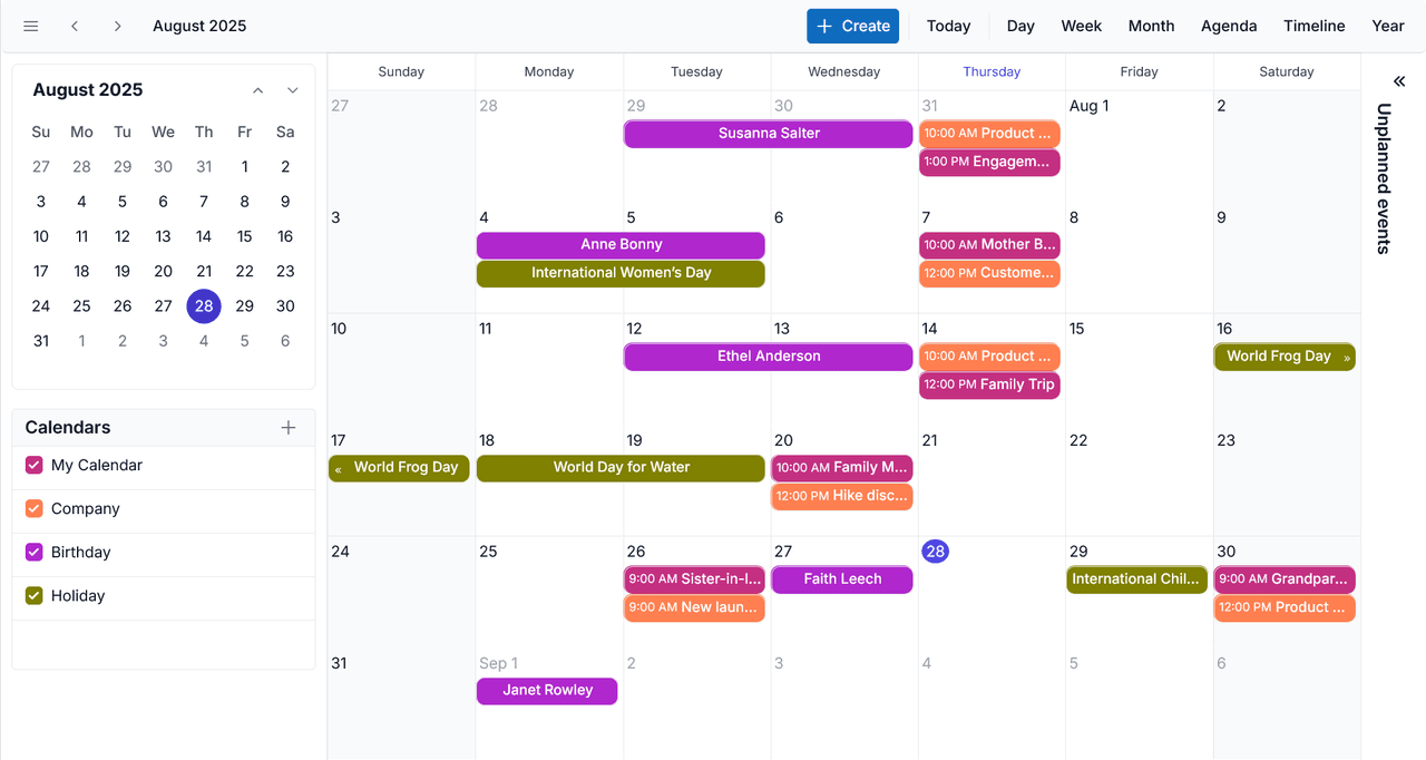 Syncfusion Vue Calendar and Scheduling Controls product image