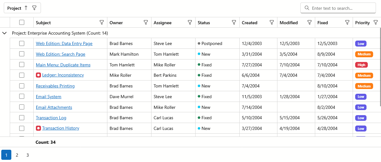 DevExpress Blazor Grid Produktbild DevExpress Blazor Grid Produktbild