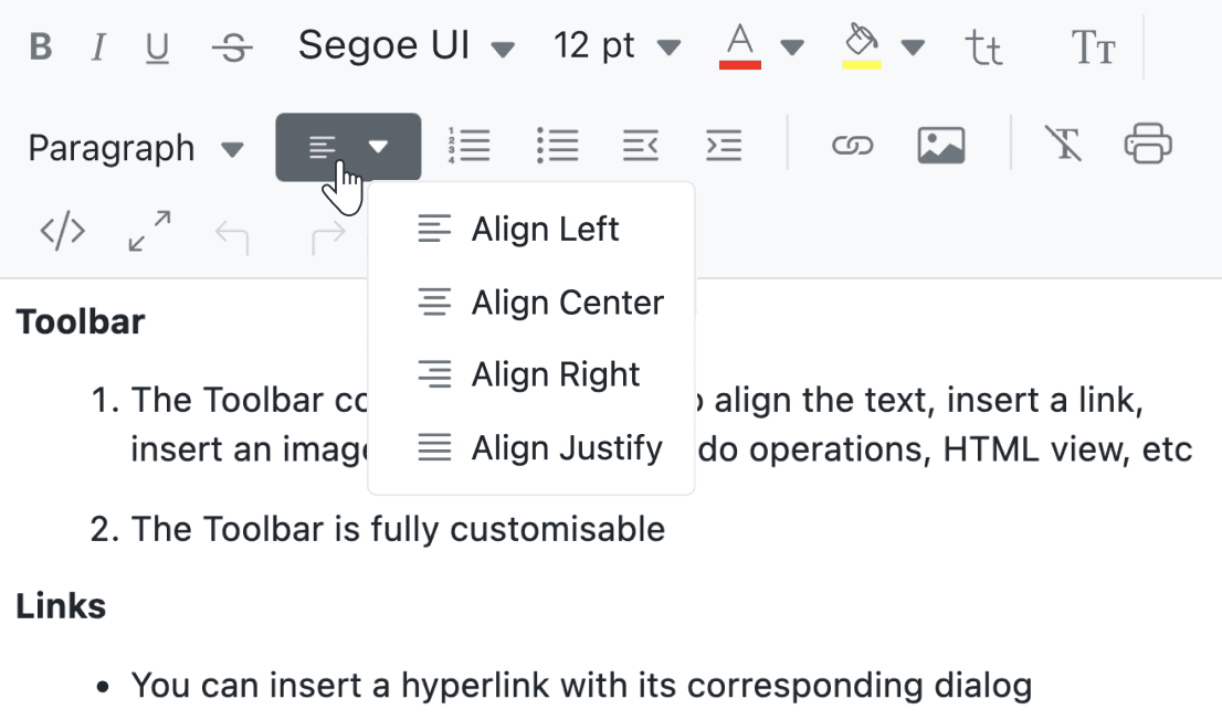 Syncfusion JavaScript Rich Text Editor product image