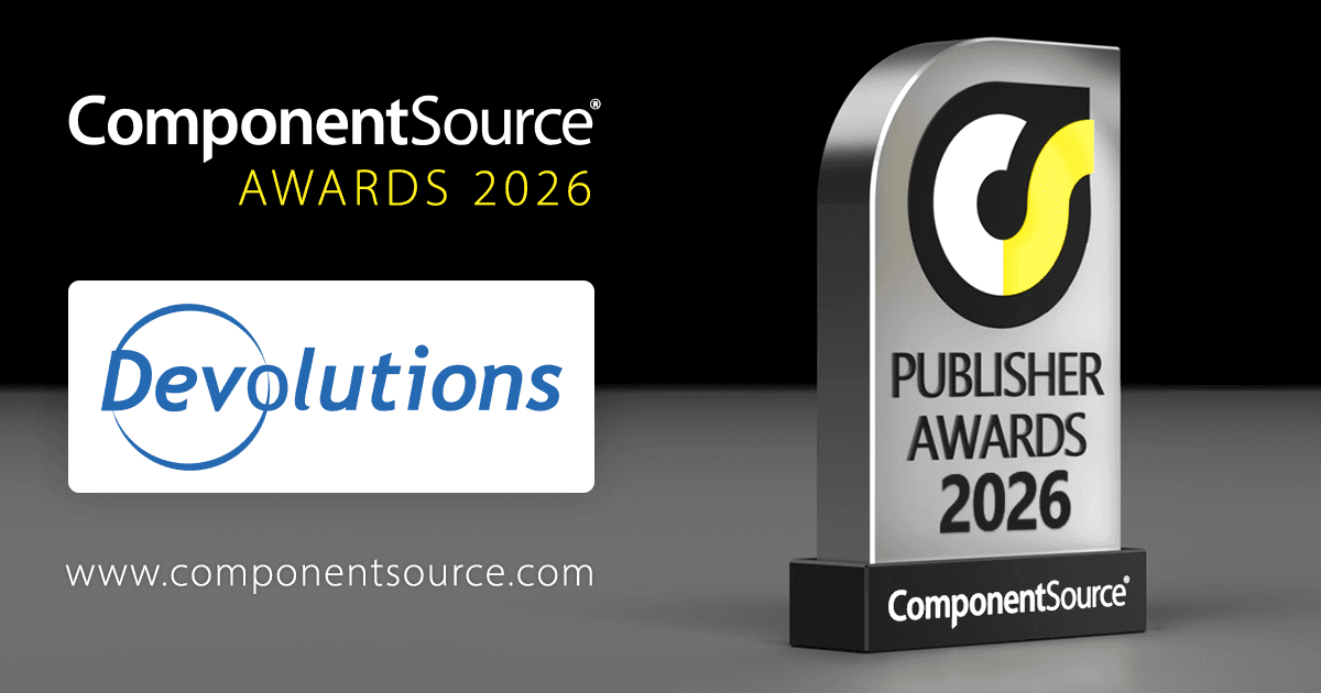 Devolutions Wins ComponentSource Award