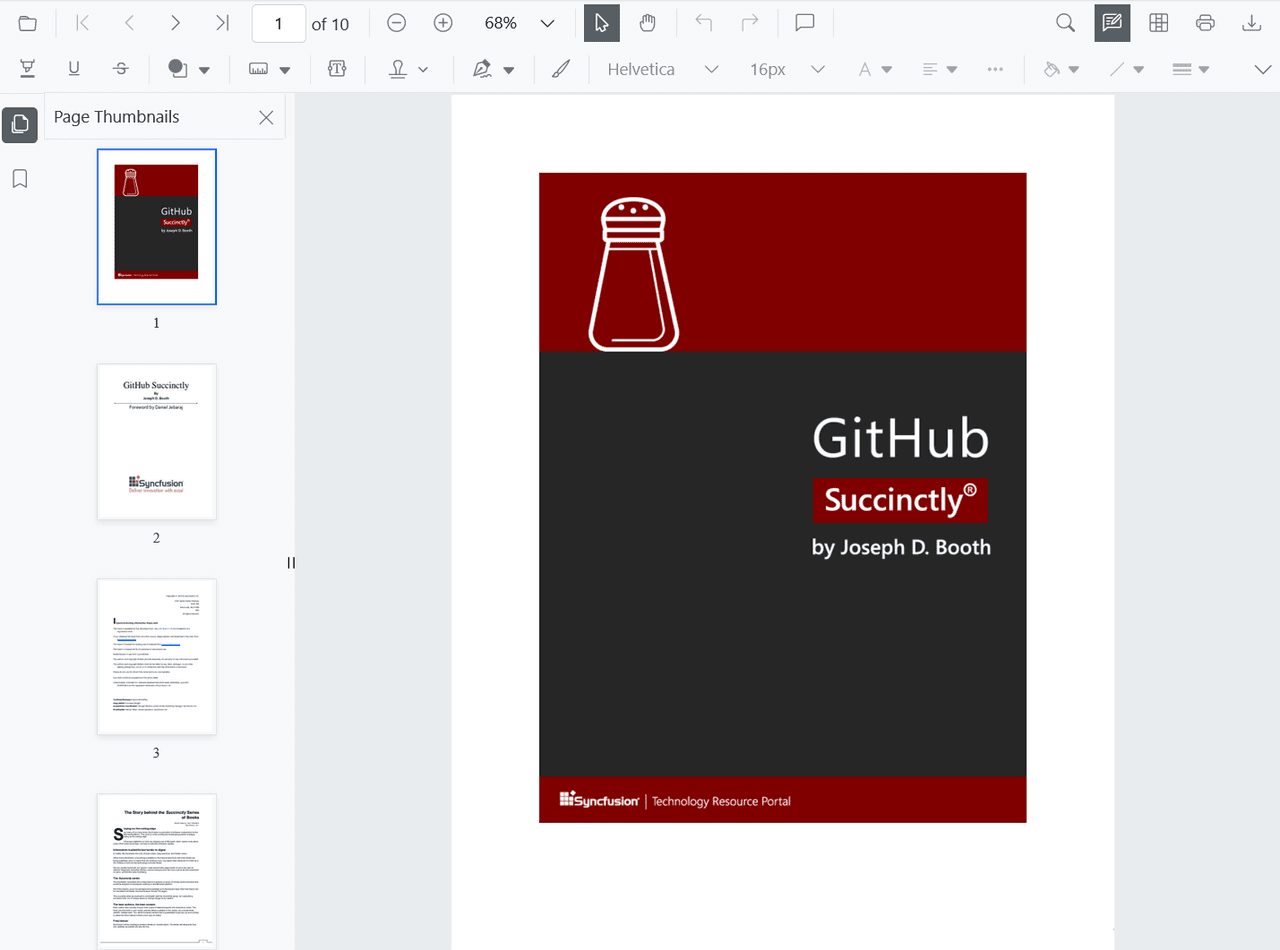 Syncfusion JavaScript PDF Viewer SDK product image
