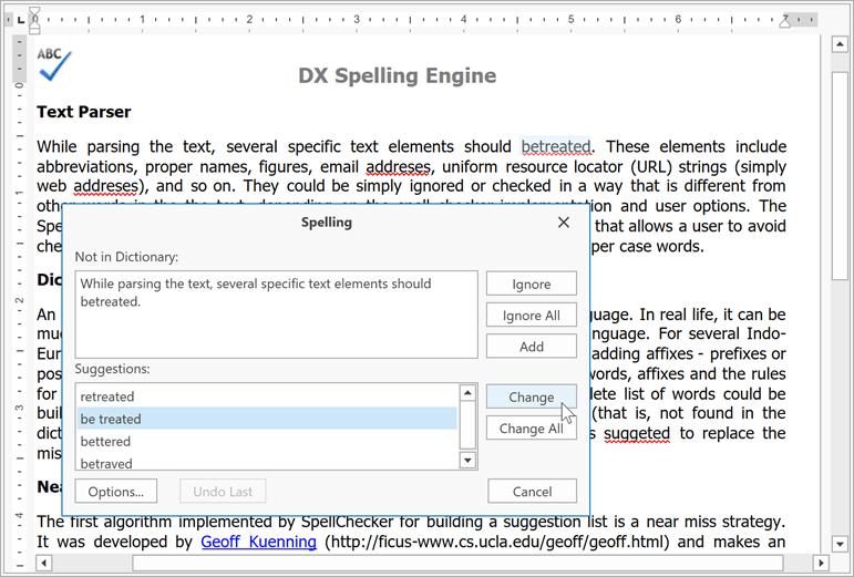 imagem do produto DevExpress WPF Spell Checker
