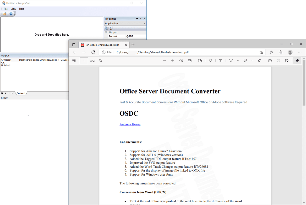 Fast & accurate document conversions without the need for Microsoft Office or Adobe Software.