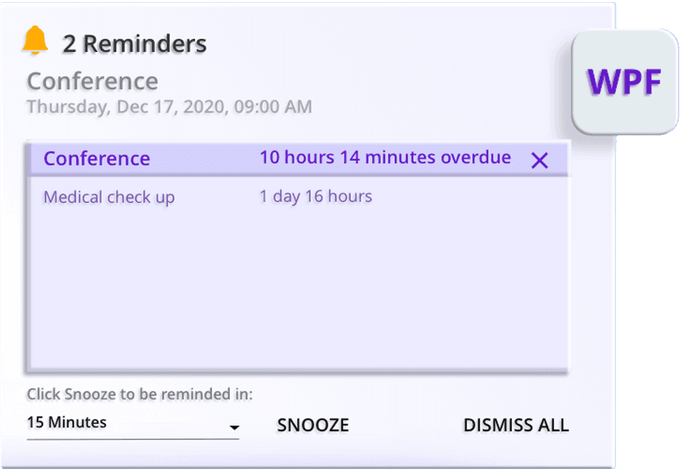 Syncfusion WPF UI Notification Controls product image