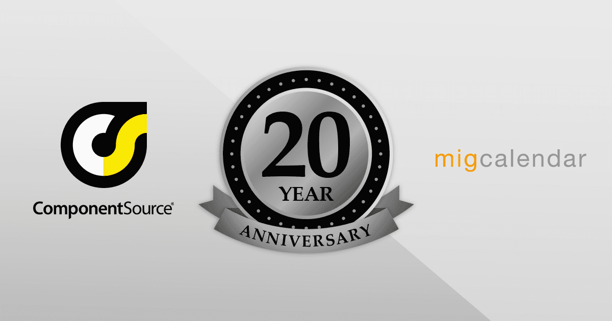 ComponentSource Celebrates 20 Year Partnership with MiG InfoCom