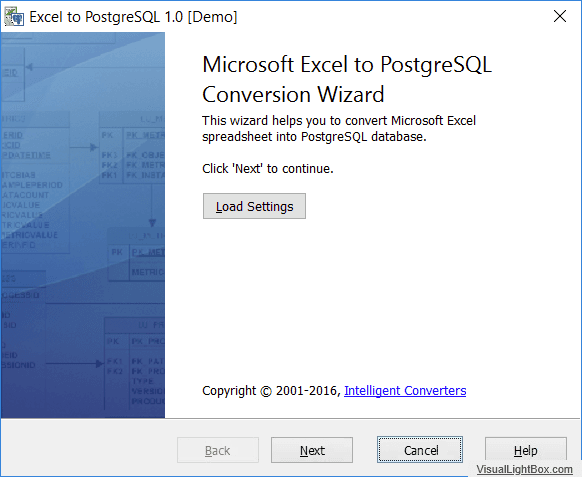 imagen del producto Microsoft Excel to PostgreSQL