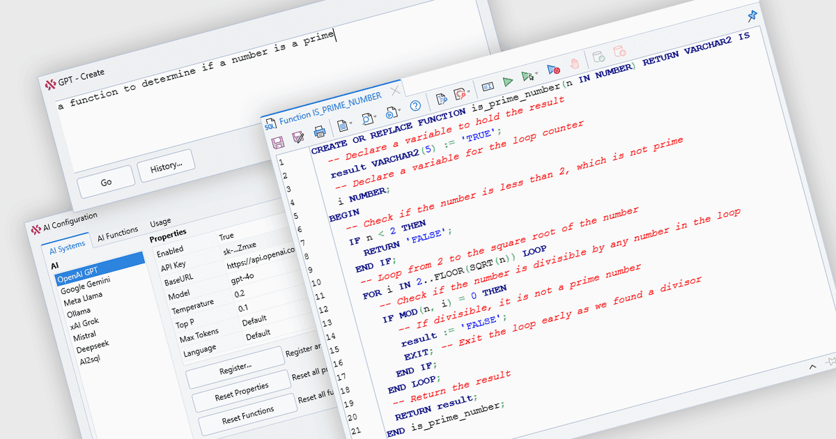 Use Artificial Intelligence to Develop PL/SQL Code