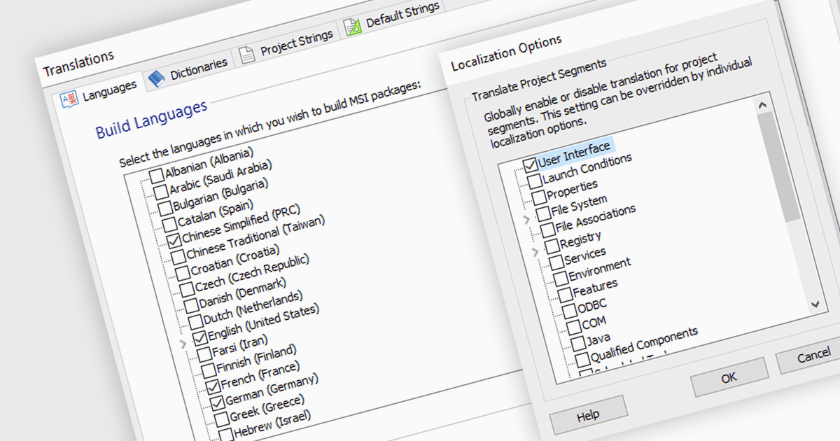 Localize your Installations for Multilingual Use