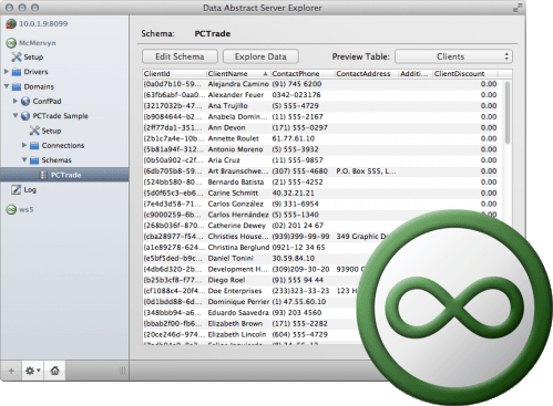 Previewing Relativity data in Server Explorer for Mac.
