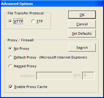 ComponentSource Download Manager - Advanced Options